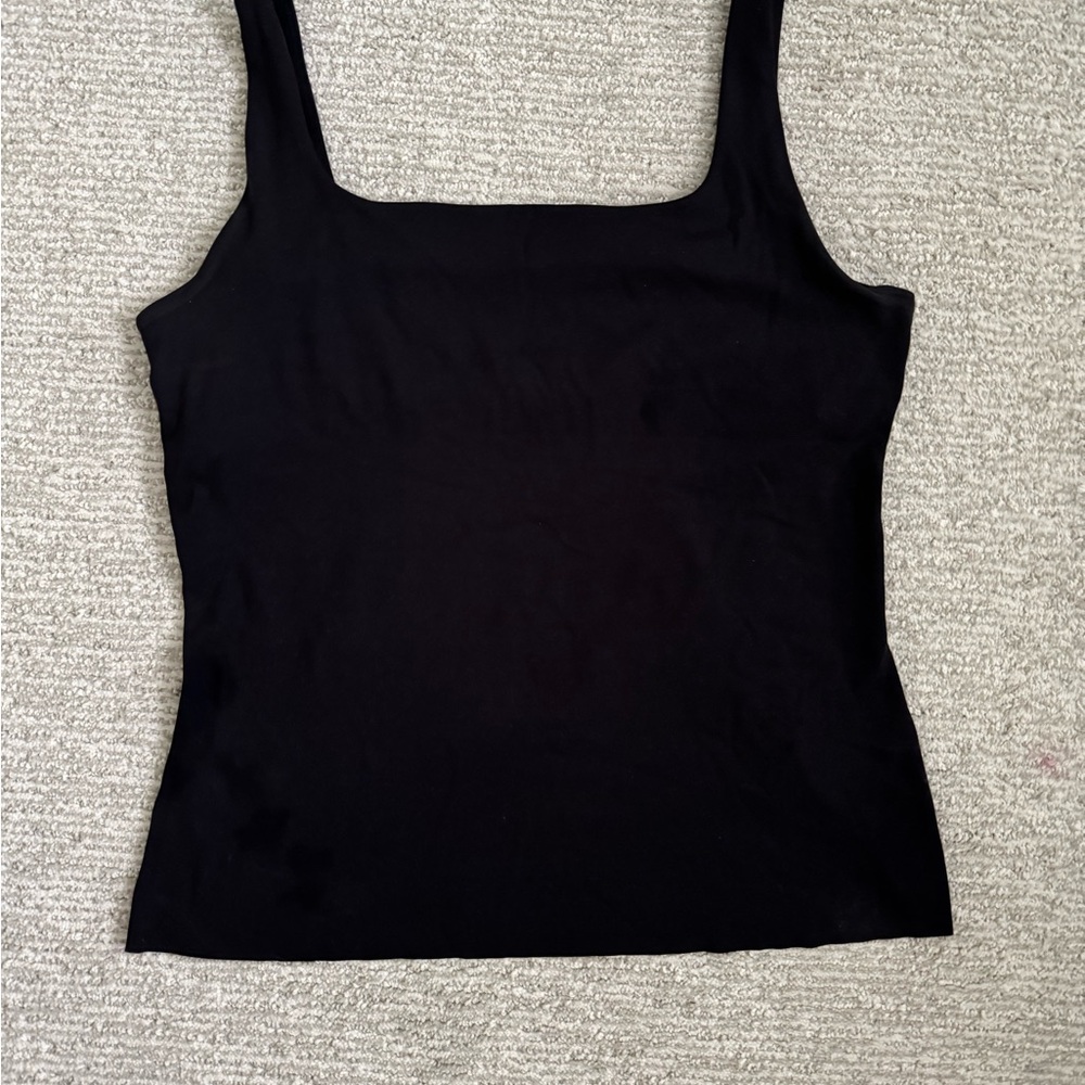 Nike Yoga Luxe Dri-Fit Black Tank Top - Large